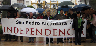 Sampedreños reivindicando su derecho a ser independientes.